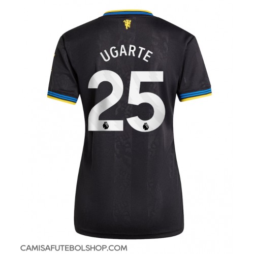 Camisa de time de futebol Manchester United Manuel Ugarte #25 Replicas 3º Equipamento Feminina 2025-26 Manga Curta